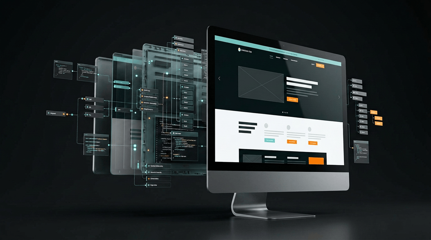 Website architecture designed for human visitors, search engines and AI systems.