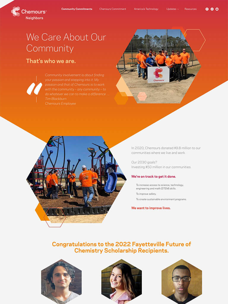 Chemours tablet mockup