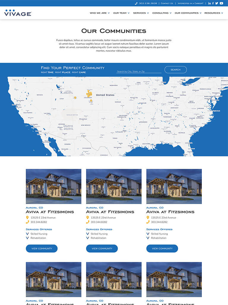 Vivage tablet mockup